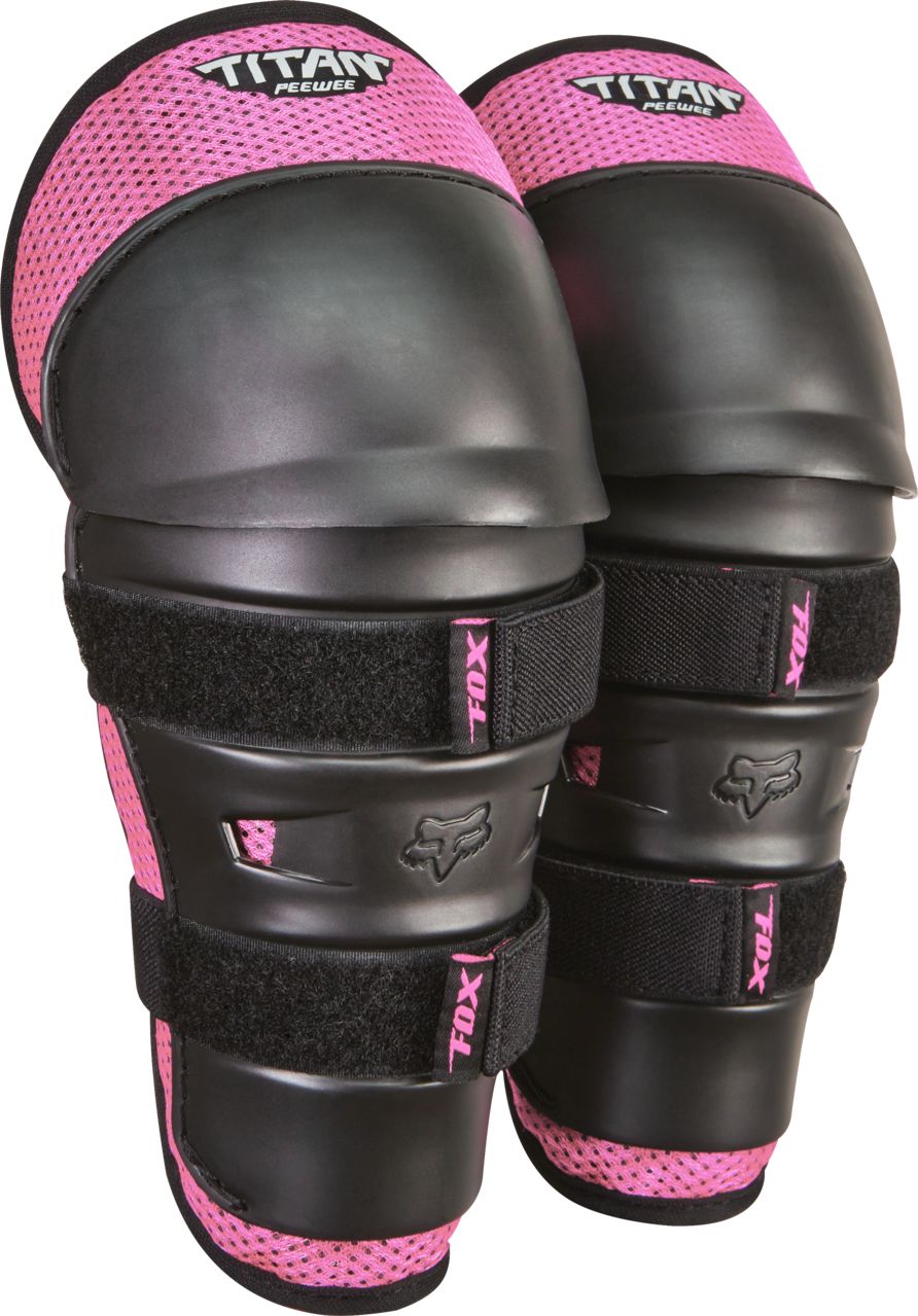 Fox Peewee Titan Knee/Shin Grd #Wähle Deine Farbe_Black/Pink