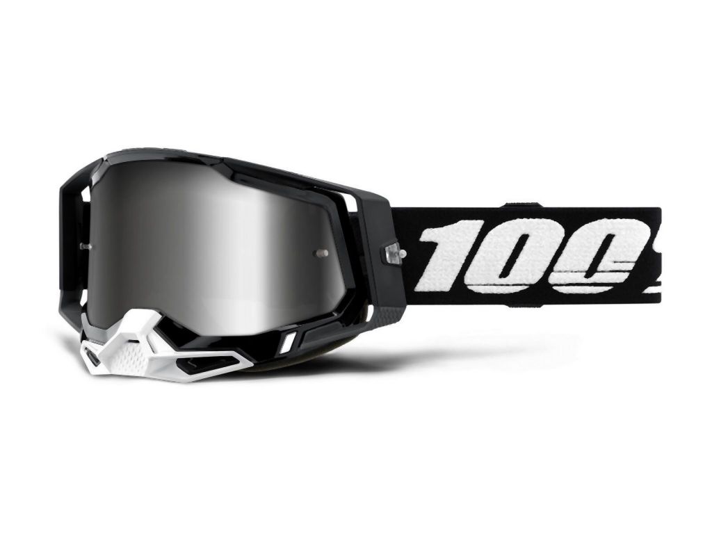 100% Racecraft 2 Goggle - Mirror Lens 2024 - Liquid-Life #Wähle Deine Farbe_Black