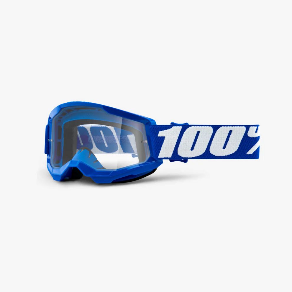 100% Strata 2 Junior Goggle - Clear Lens 2024 - Liquid-Life #Wähle Deine Farbe_blue
