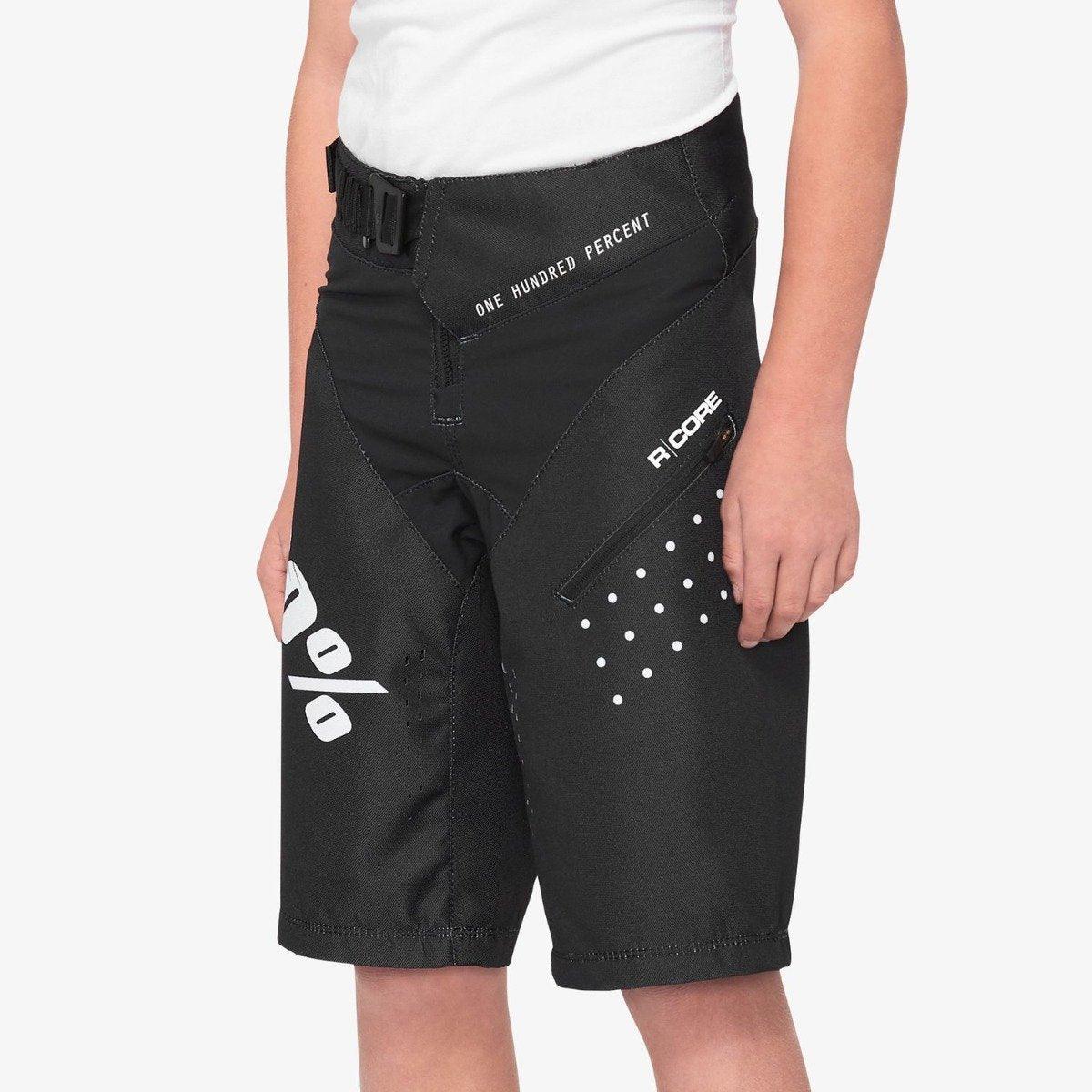 100% R-Core Youth DH Short - Liquid-Life #Wähle Deine Farbe_Black