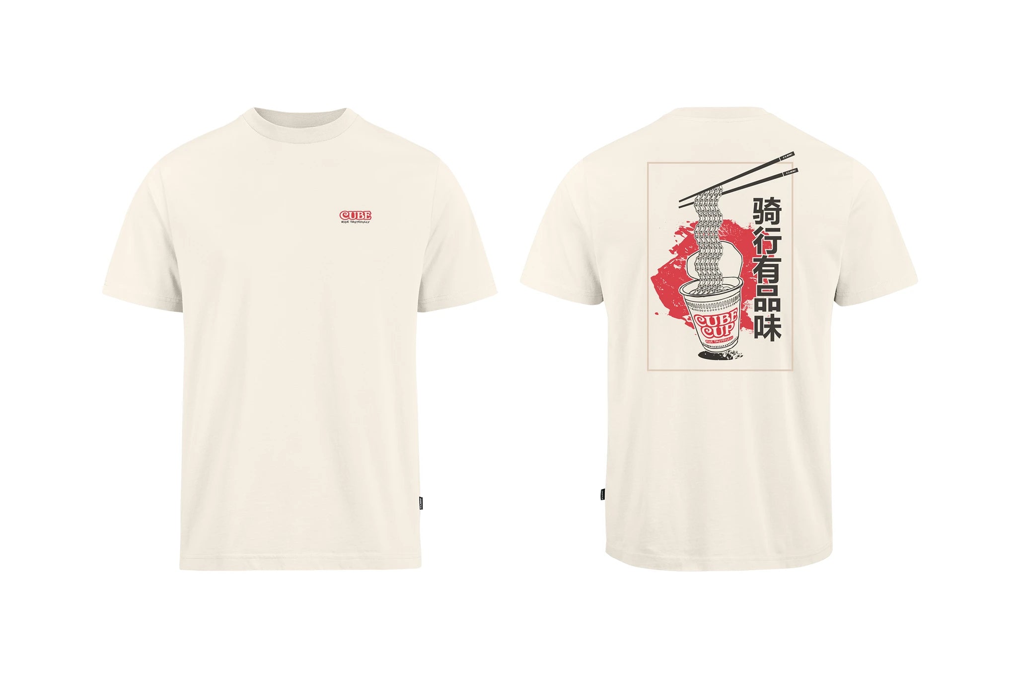 Cube Organic T-Shirt Ride Tastef. GTY FIT - Liquid-Life #Wähle Deine Farbe_off white