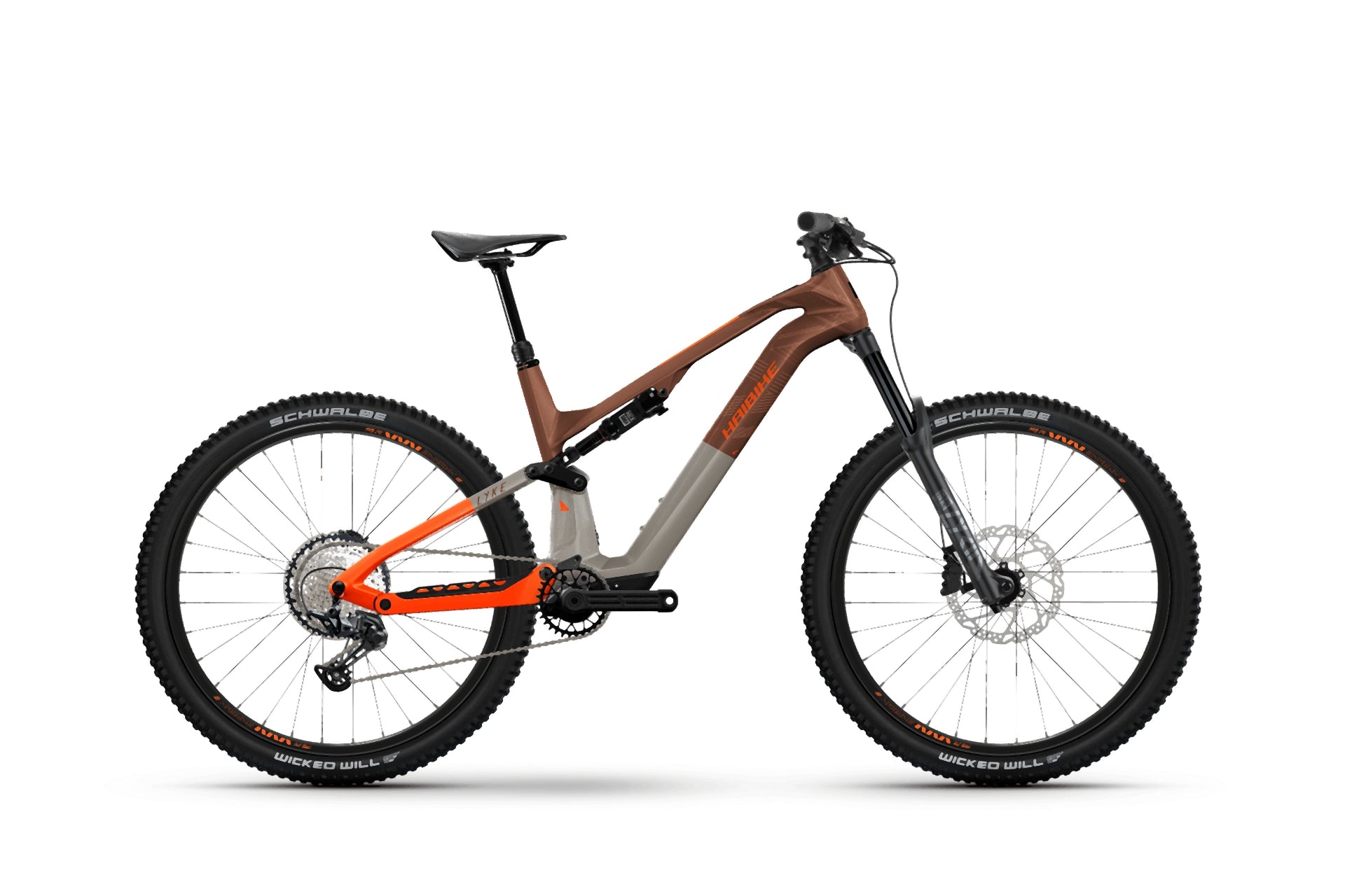 Haibike Lyke CF 10 Leather/Orange - Gloss