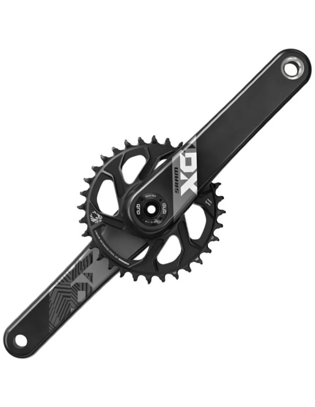 Sram X01 Eagle DUB 175mm, 34T DM, Boost 148 - Liquid-Life #Wähle Deine Farbe_schwarz
