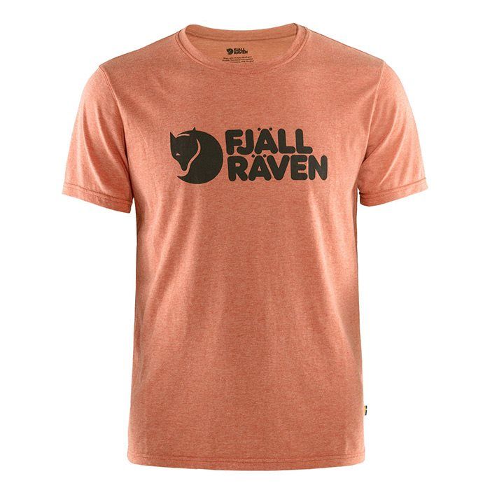 Fjaellraeven Logo T-Shirt men #Wähle Deine Farbe_dark rowan/red melange