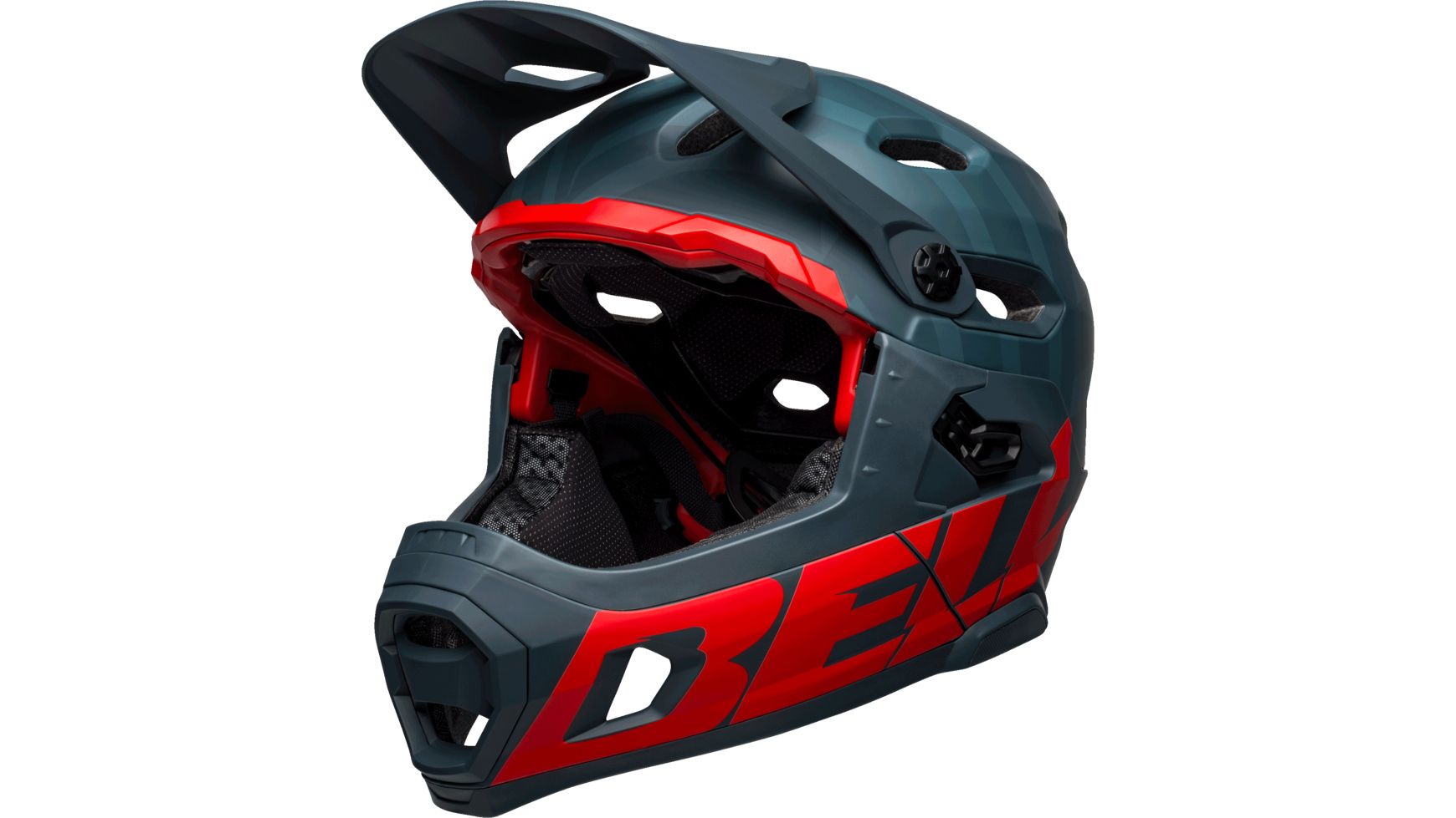 Bell SUPER DH Spherical Matt/Gloss Red/Black - Liquid-Life