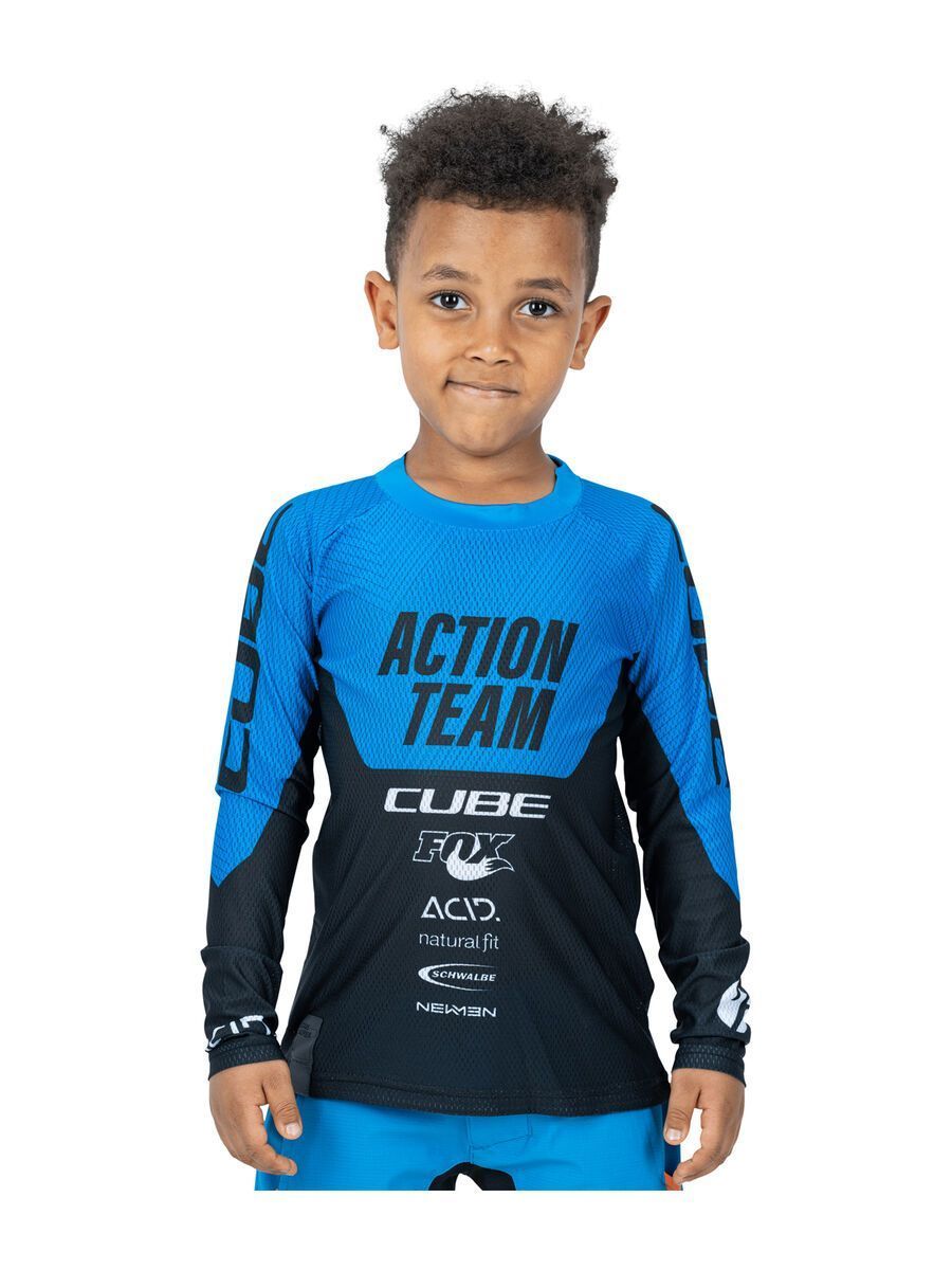 Cube JUNIOR Trikot lang X Actionteam  #Wähle Deine Farbe_black/blue
