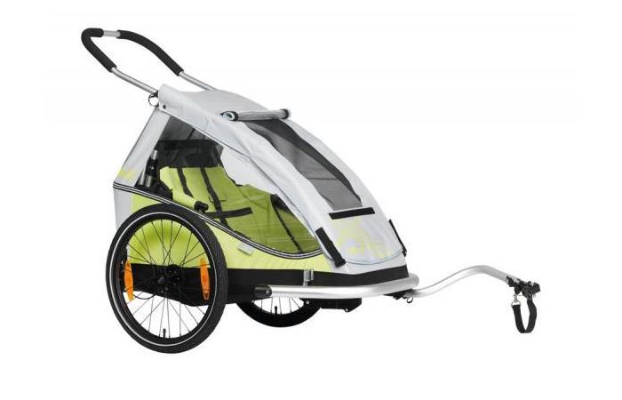 XLC Fahrrad-Kinder-Anhänger Mono 20" Limone/Silber