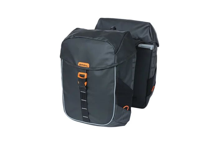BASIL Doppelpacktasche Miles Tarpaulin MIK Befestigung
