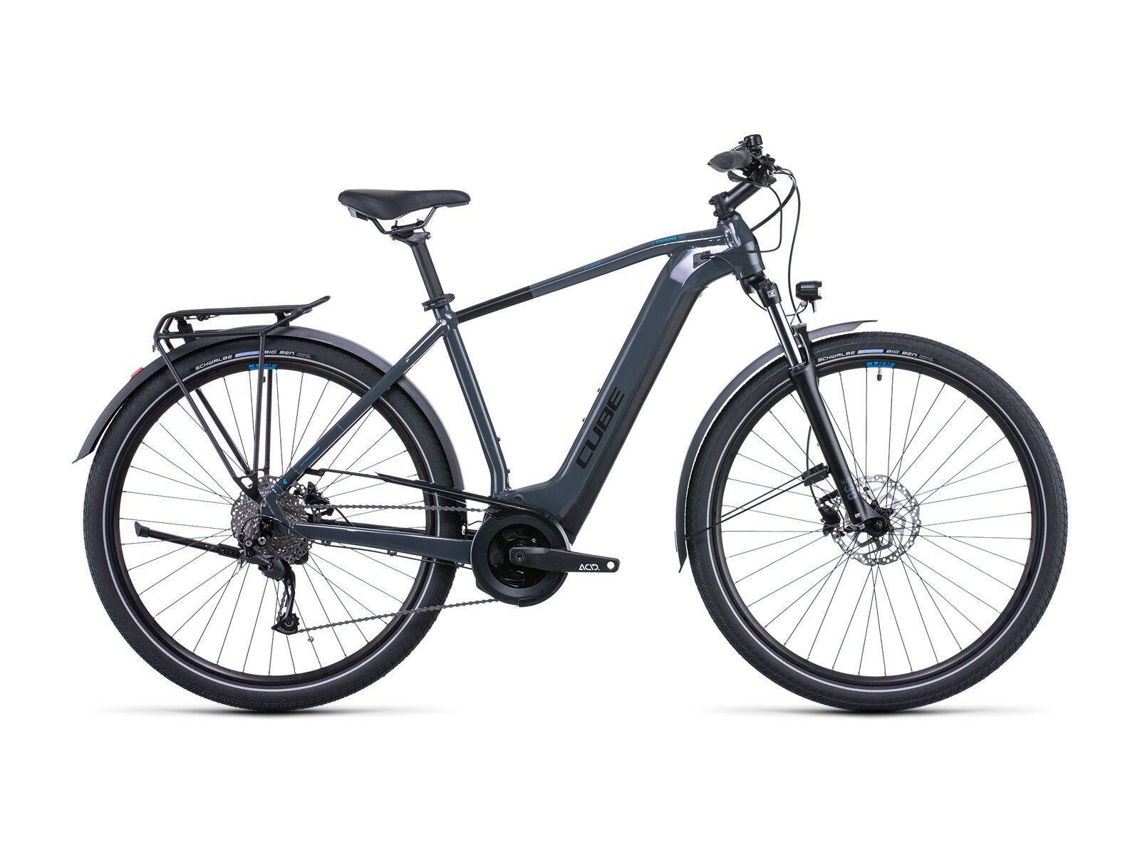 e bike cube touring hybrid 400 Cube Touring Hybrid ONE 400 grey´n´blue: Komfort & Bosch Power