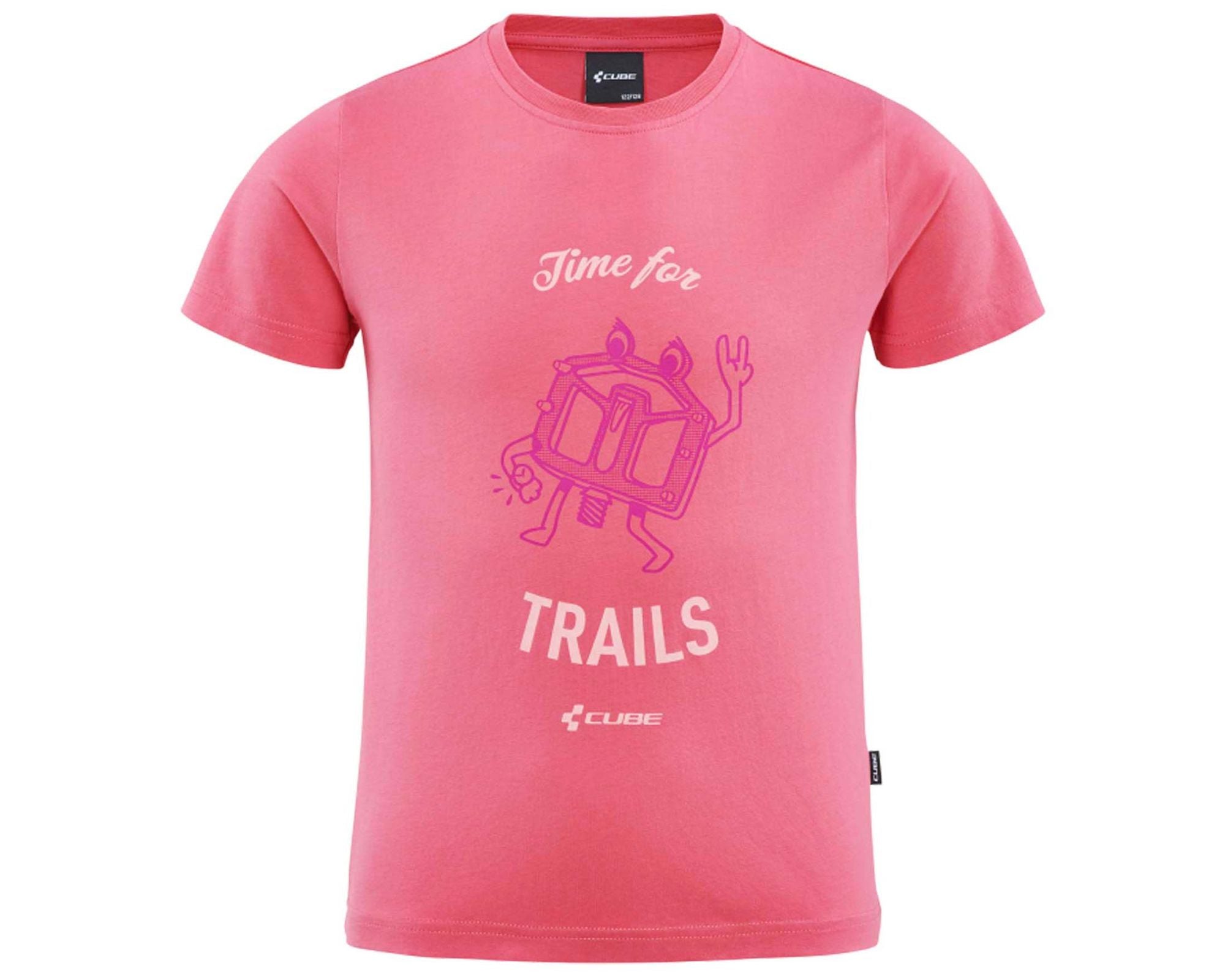 Cube JUNIOR Organic T-Shirt Trail - Liquid-Life #Wähle Deine Farbe_coral