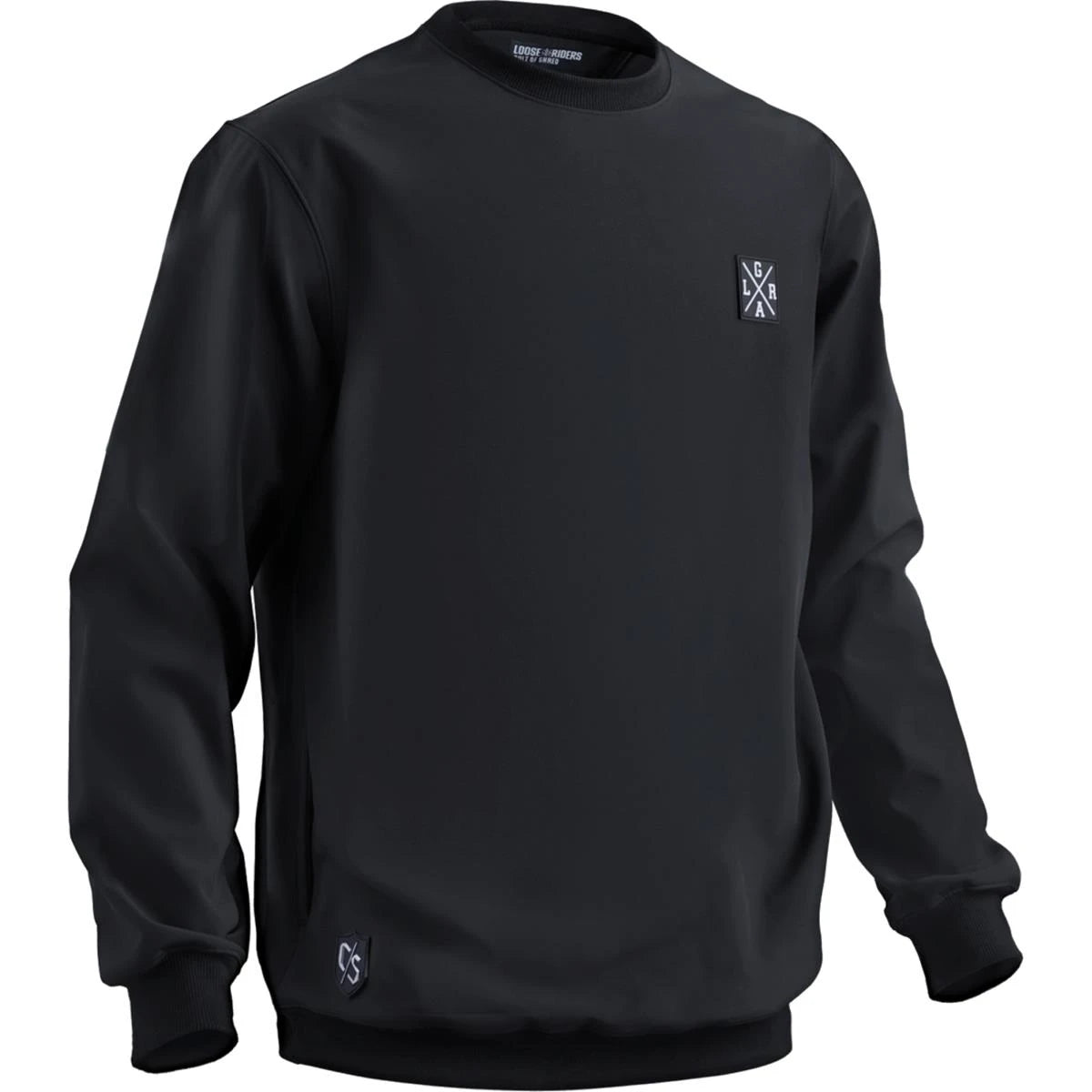 Loose Riders Fleece Crewnecks - Liquid Life #Wähle Deine Farbe_Black