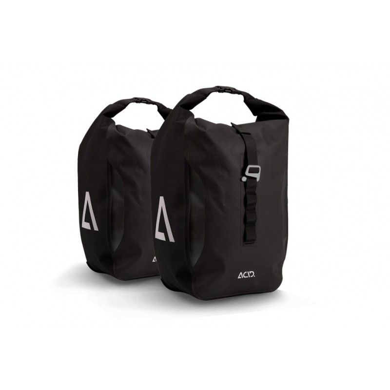 fahrradtasche set ACID TRAVLR PRO 20/2: Wasserdichte & Robuste Fahrradtaschen (2er Set)
