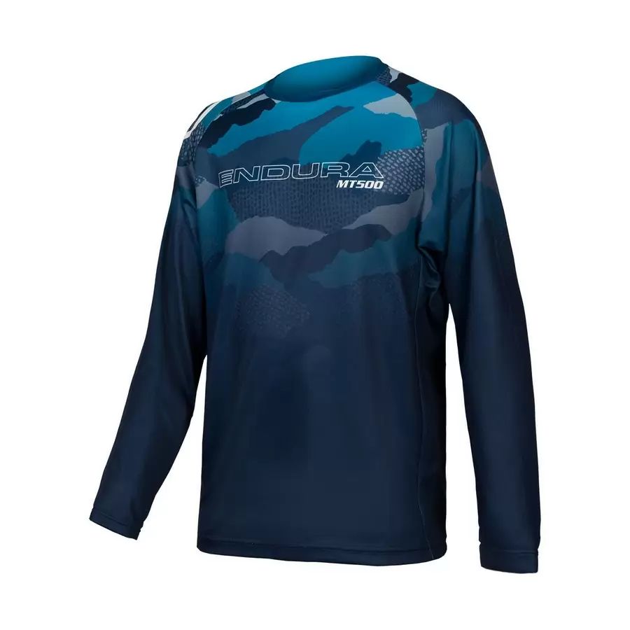 Endura Kinder MT500JR Trikot LTD (langarm) - Liquid-Life #Wähle Deine Farbe_blue