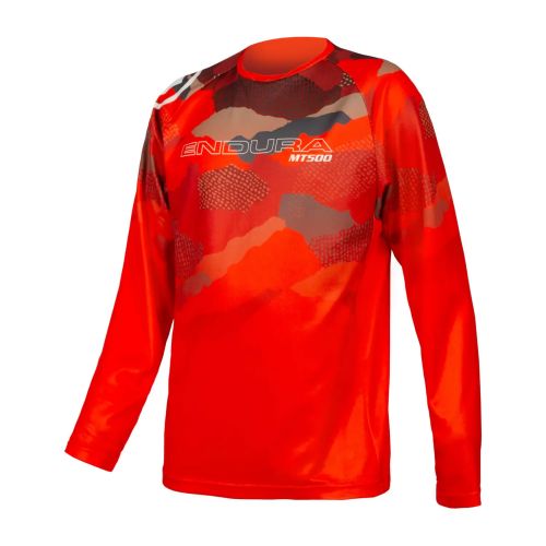 Endura Kinder MT500JR Trikot LTD (langarm) - Liquid-Life #Wähle Deine Farbe_paprika