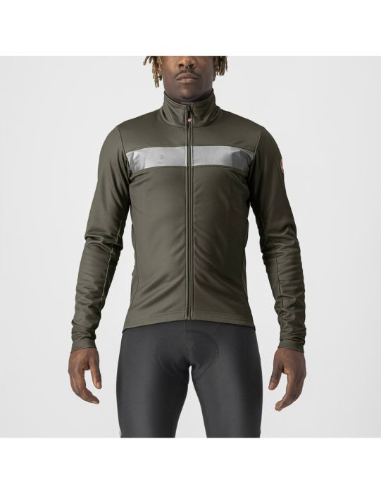 Castelli Raddoppia 3 Jacket - Liquid-Life #Wähle Deine Farbe_Military Green/Silver Reflex