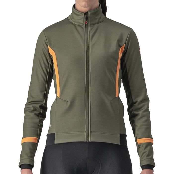 Castelli Dinamica 2 Jacket - Liquid-Life #Wähle Deine Farbe_Military Green/Melon