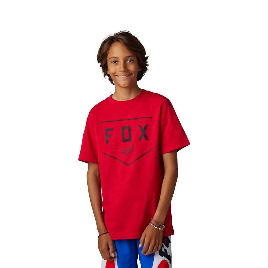 Fox Youth Shield SS Tee - Liquid-Life #Wähle Deine Farbe_Flame Red