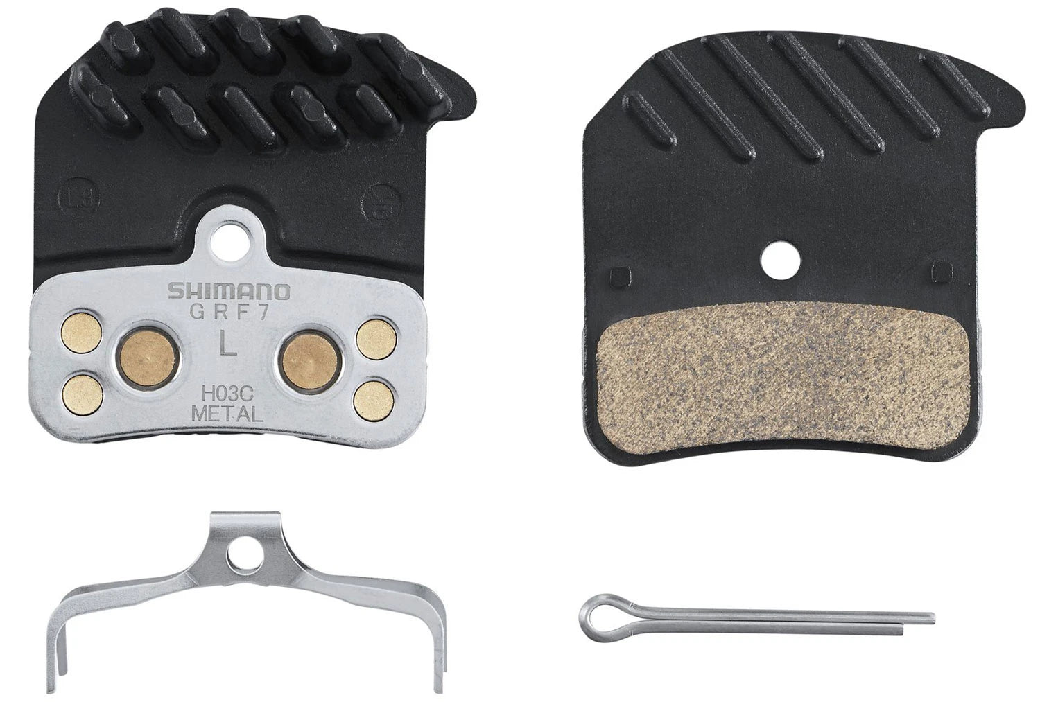 Shimano Scheibenbremsbelag H03C-MF Sinter Stahlträger - Liquid-Life #Wähle Deine Farbe_Schwarz