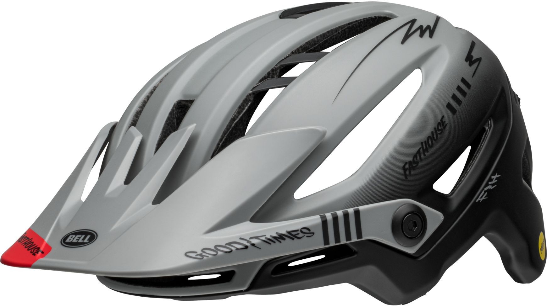 Bell Sixer MIPS - Liquid-Life #Wähle Deine Farbe_matte gray/black fasthouse