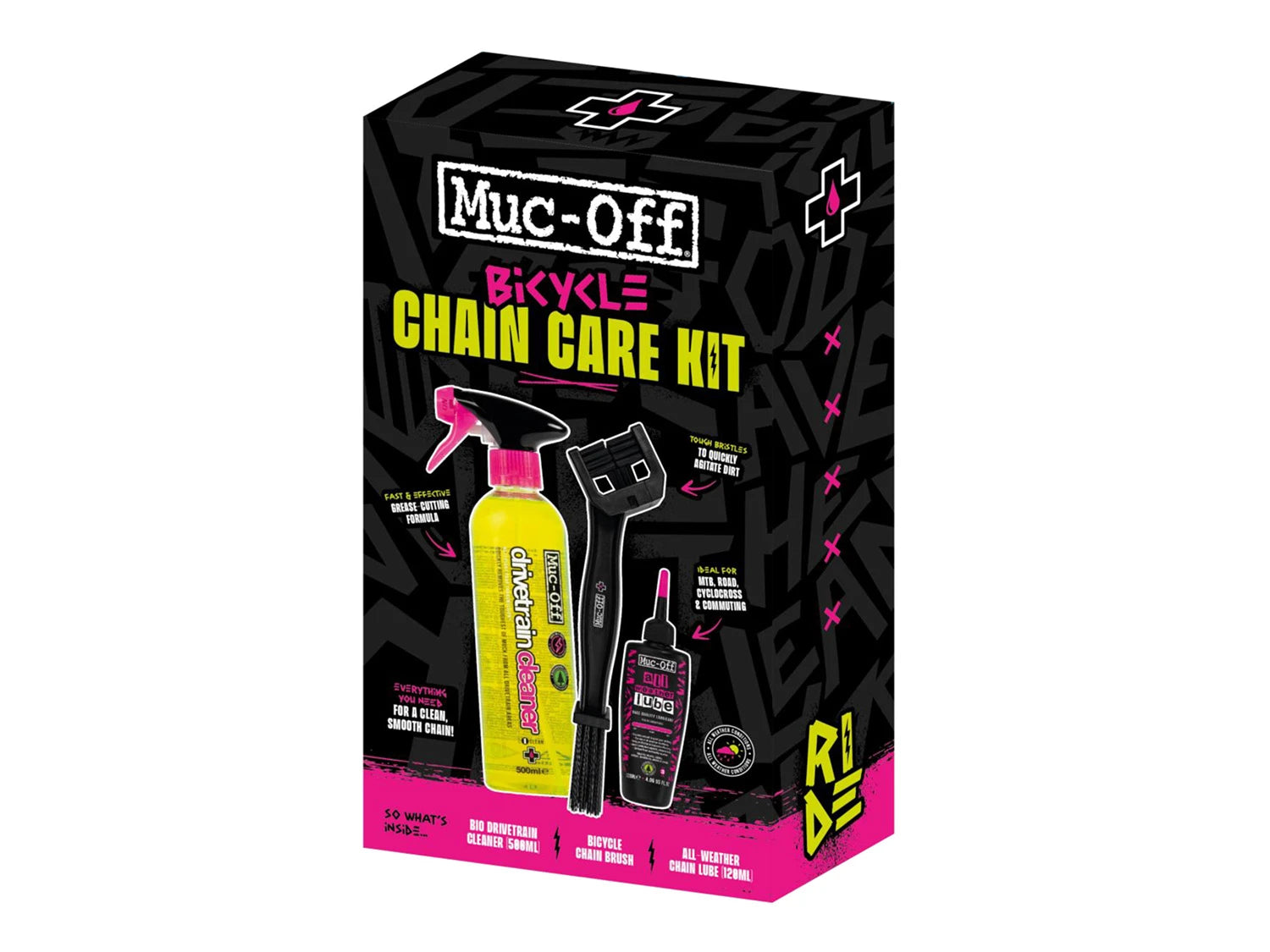 Muc Off Bicycle Chain Care Kit (DE) - Liquid-Life #Wähle Deine Farbe_black