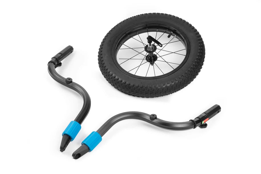 Cube Fat Wheel Jog. Kinder Fahrradanhänger Double - Liquid-Life #Wähle Deine Farbe_black