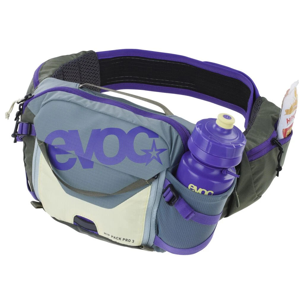 Evoc HIP PACK PRO 3 + HYDRO BLADDER - Liquid-Life #Wähle Deine Farbe_violet/olive