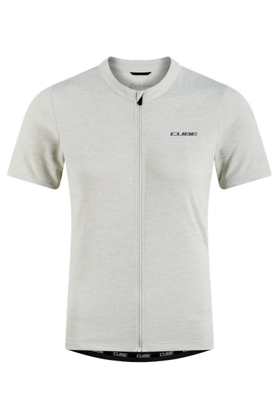 Cube GRAVEL Trikot Full Zip CARGO kurzarm - Liquid-Life #Wähle Deine Farbe_light grey