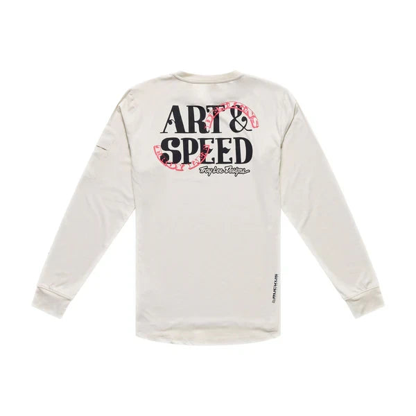 Troy Lee Designs Ruckus Ride Langarm Shirt Art & Speed - Liquid-Life #Wähle Deine Farbe_pumice