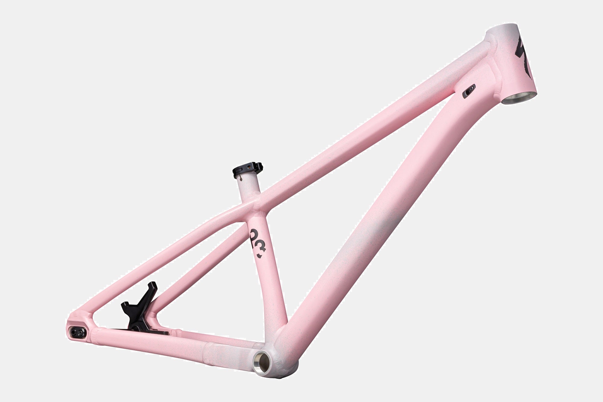 Rosa Fahrradrahmen der Specialized P Series für Mountainbikes, ideal für Dirtjump- oder Freeride-Enthusiasten.