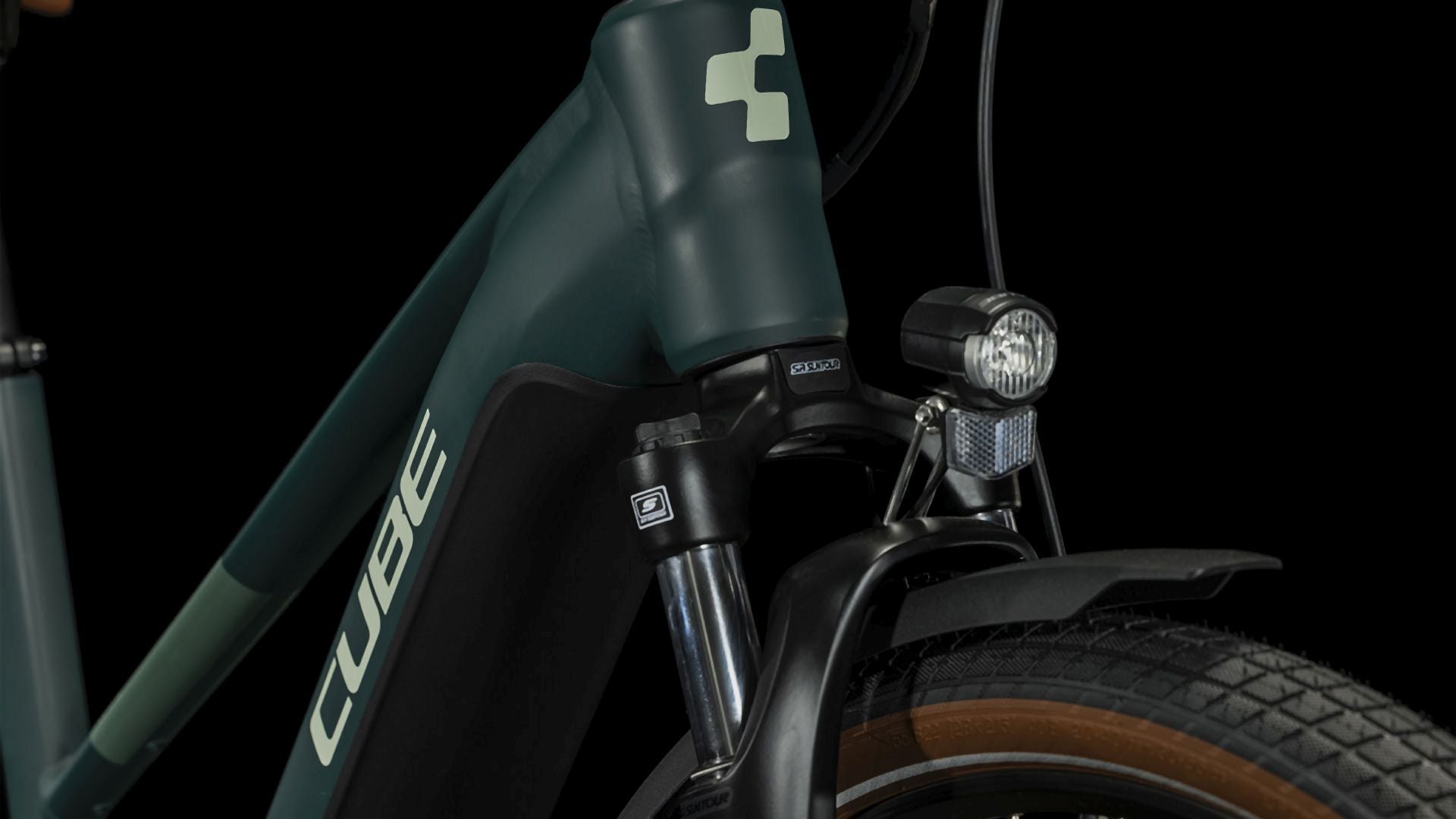 Cube Touring Hybrid ONE 500 darkgreen´n´green Trapez