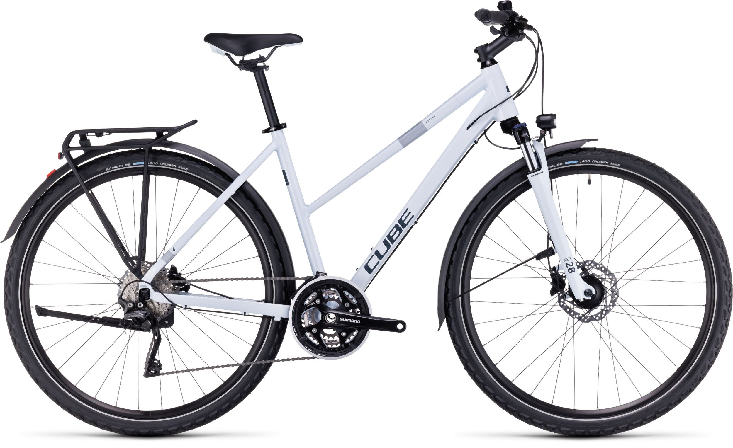 Cube Nature Pro Allroad frostwhite´n´grey Trapez