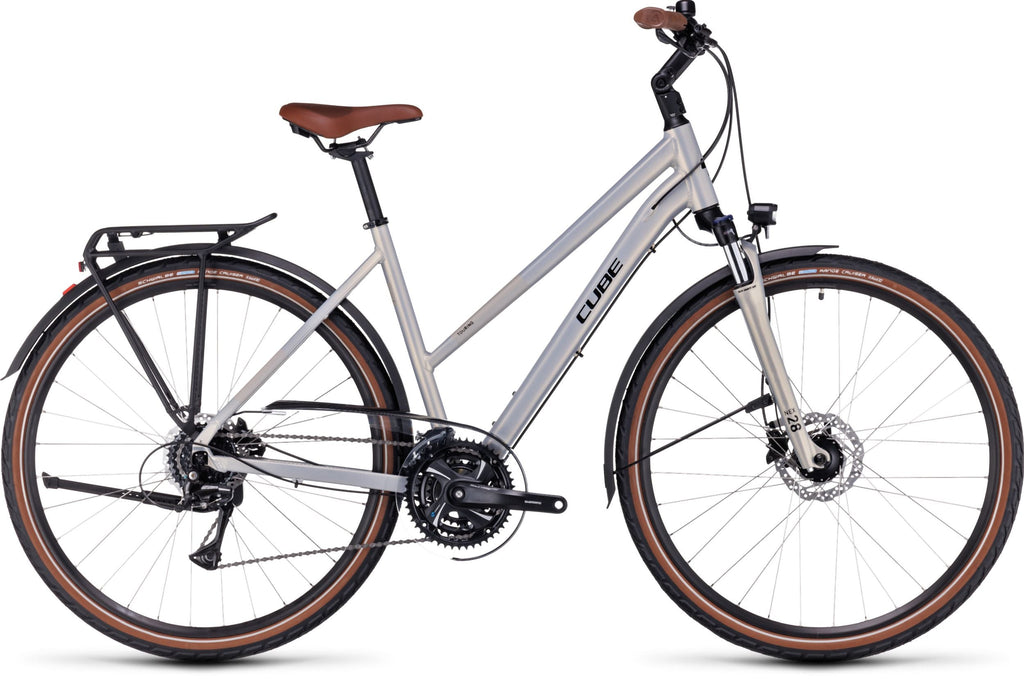Cube Touring Pro pearlysilver´n´black Trapez
