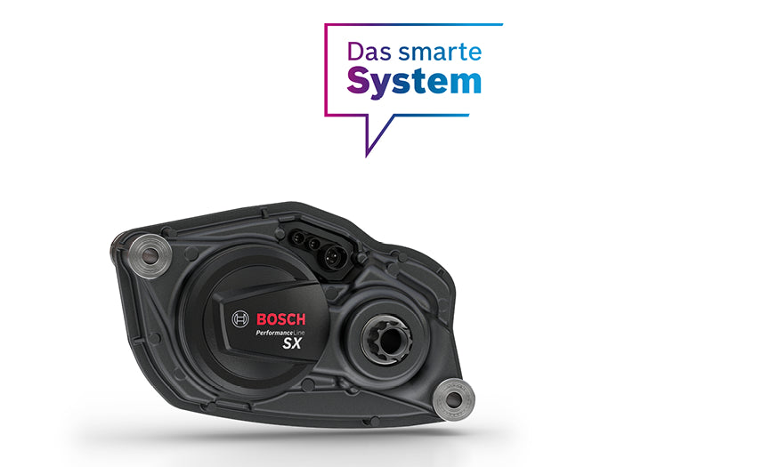 Bosch Performance Line SX E-Bike-Motor, kompakt und effizient, ideal für E-Bikes mit smartem System.