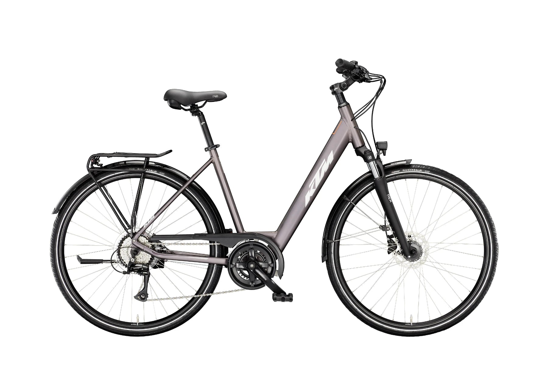 ktm fahrrad life one KTM LIFE RIDE Tiefeinsteiger Elderberry Matt (Silv.&Orange) kaufen