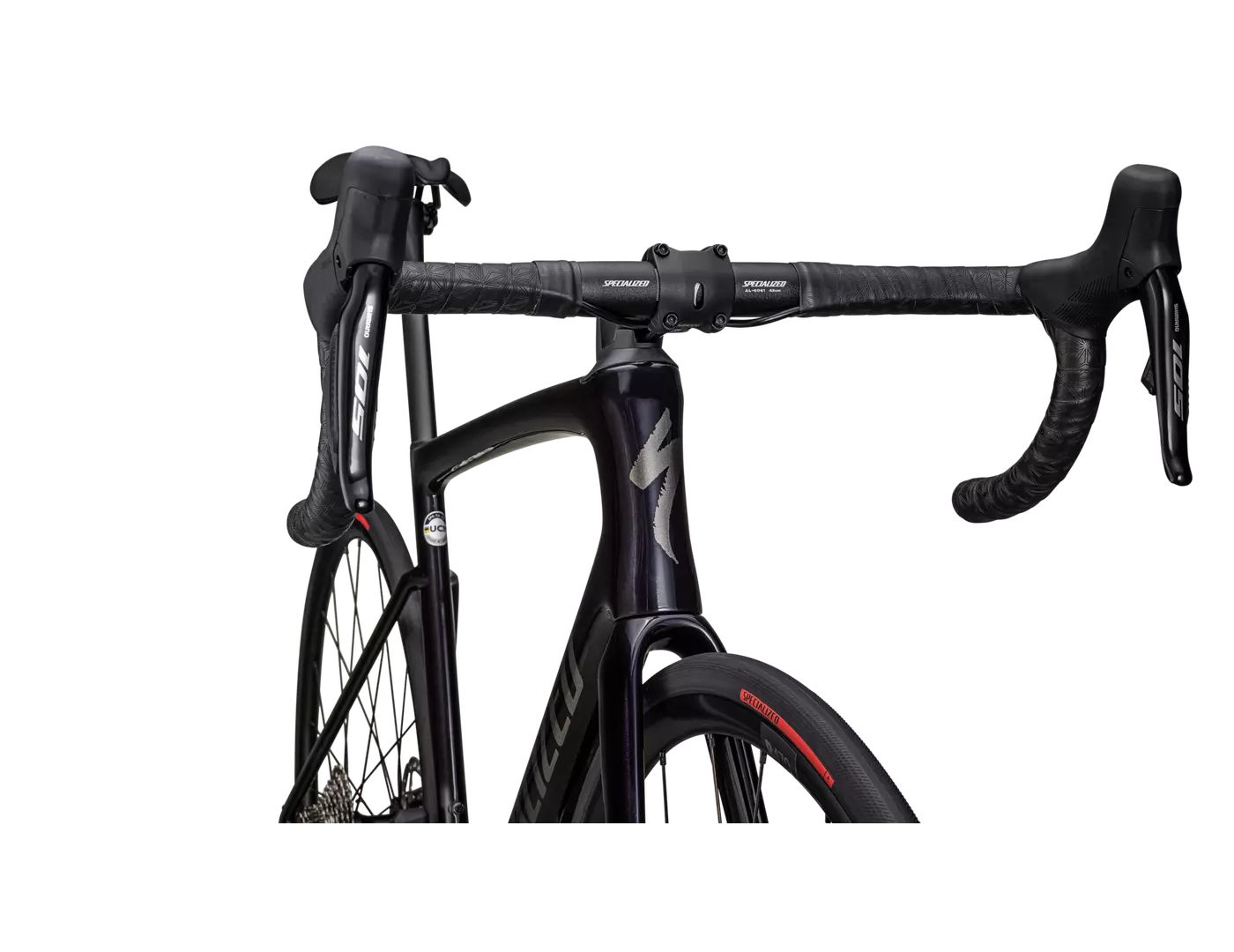 Specialized Tarmac SL7 Comp - Shimano 105 Di2 Gloss Metallic Midnight Shadow/Black