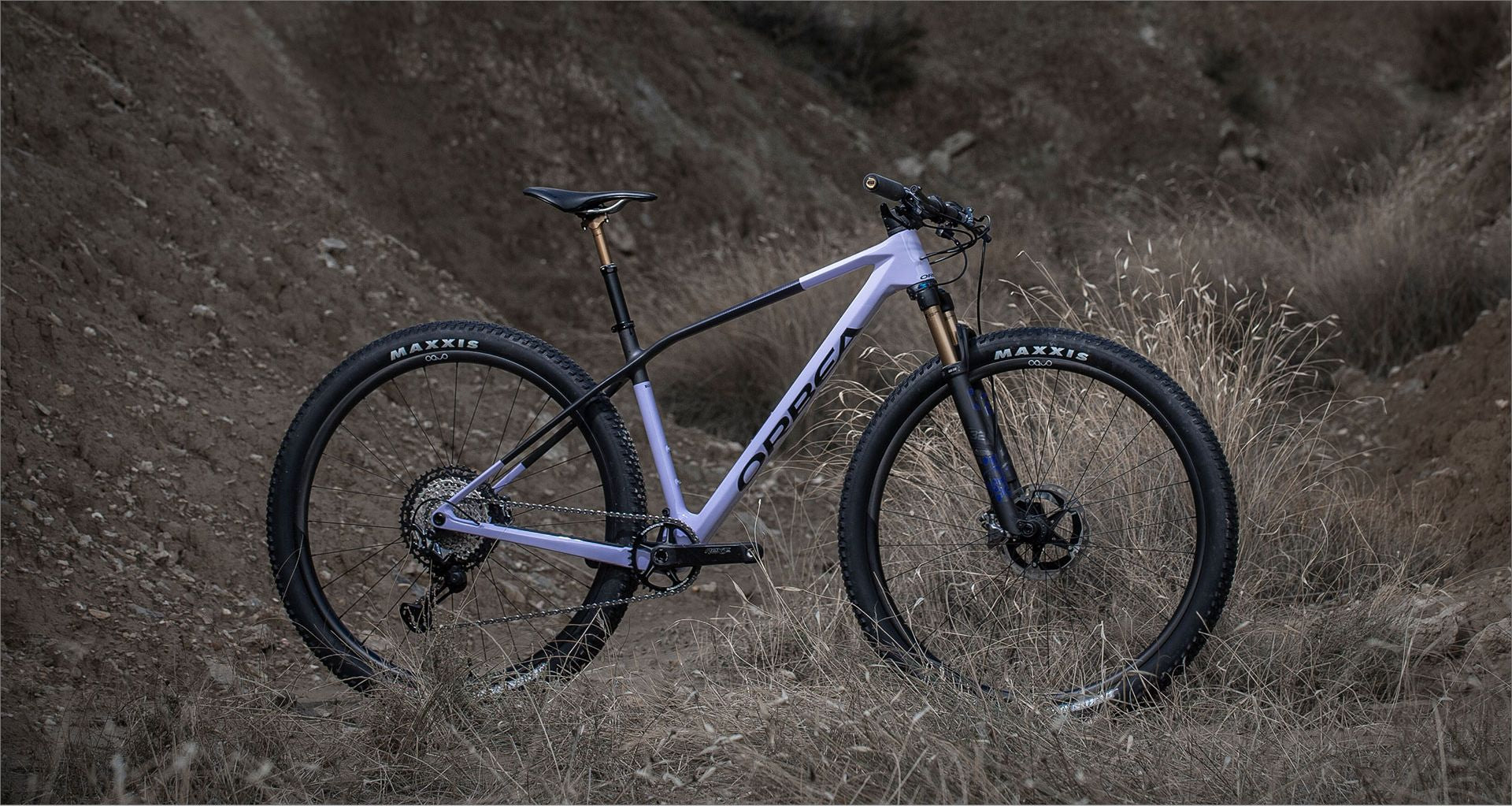 Orbea Alma Mountainbike auf einem steinigen Gelände, geeignet für Mountainbike-Enthusiasten.