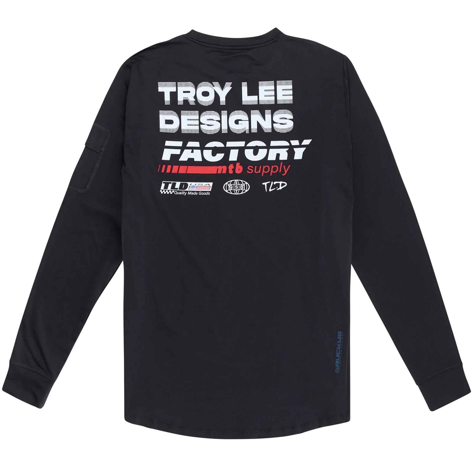 Troy Lee Designs Ruckus Long Sleeve Ride Tee Factory - Liquid-Life #Wähle Deine Farbe_carbon