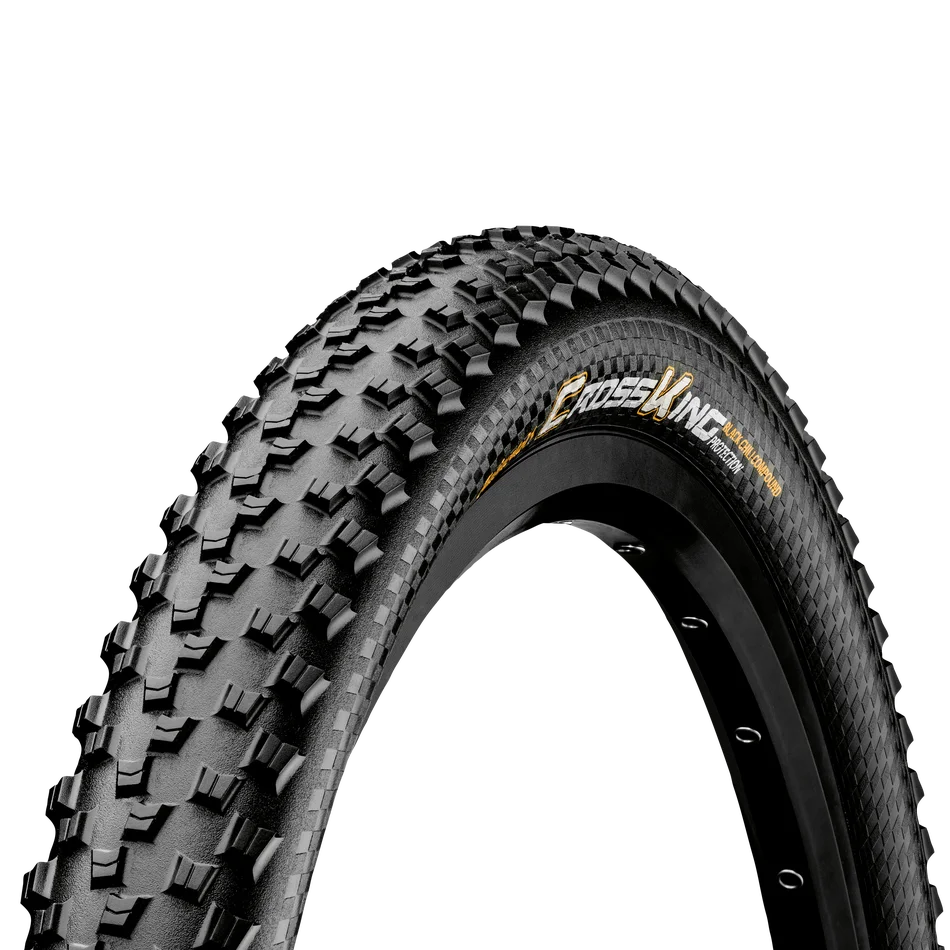 Mountainbike-Reifen Continental Cross King mit Profil für vielseitiges Gelände.
