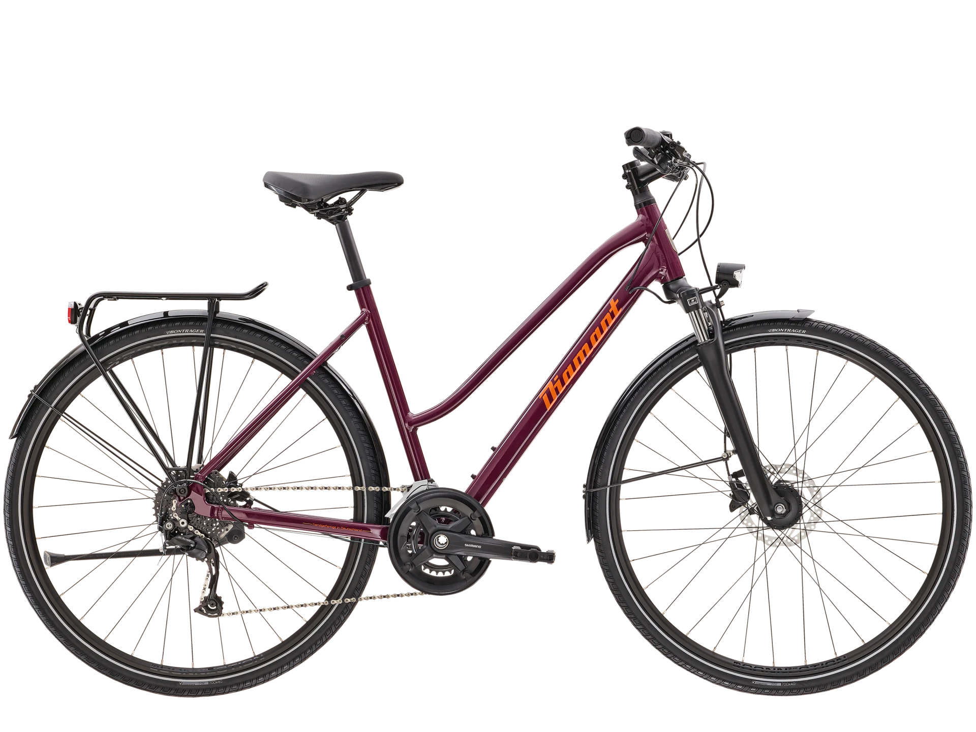 diamant fahrrad elan sport Diamant Elan Deluxe Purpur Trapez: Leichtes Trekkingrad für Sport & Alltag