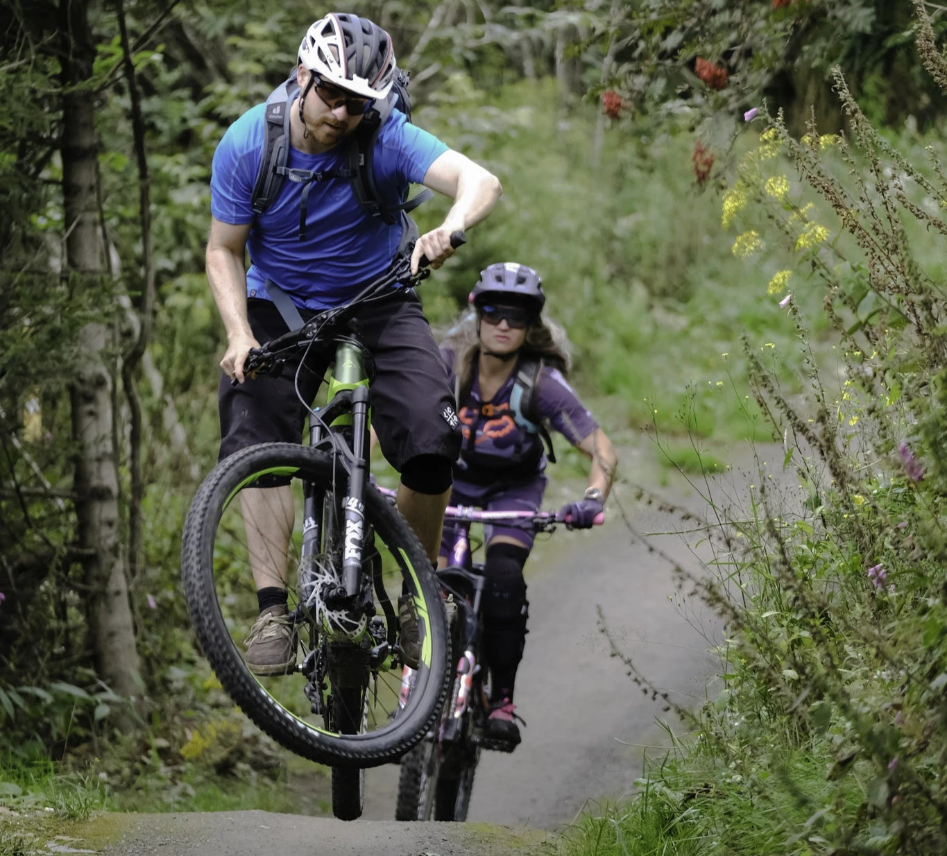 Geführte Fahrtechnik Tour Advanced Trail fahren