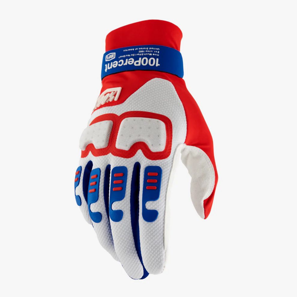 100% Langdale Gloves 2024 - Liquid-Life #Wähle Deine Farbe_Red / White / Blue