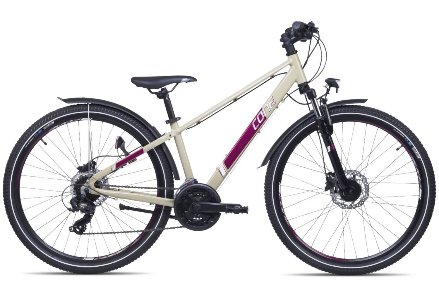 cone mountainbike 24 zoll CONE R260 K21 ND FG Allroad Disc Sand/Dunkelrot