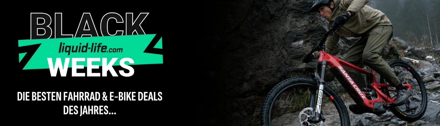 Liquid-Life Black Weeks Sale bis zu -70% auf Zubehör, Bikes