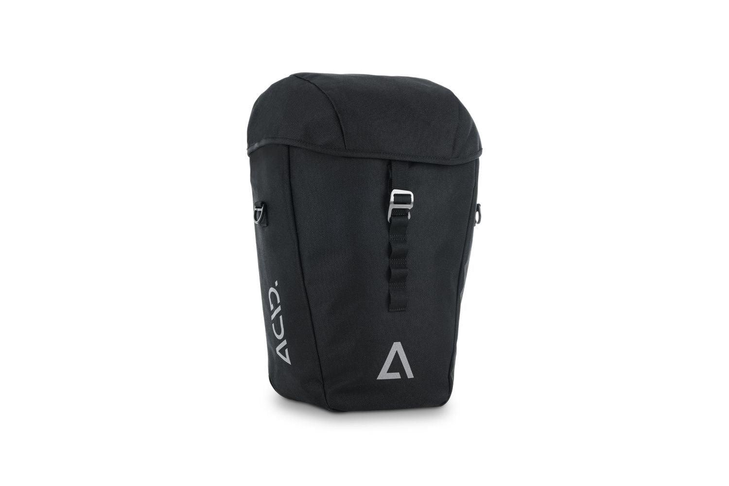 acid fahrradtasche travlr 20 2 ACID Seitentasche CITY 20 SMLink – Robuste 20L Tasche mit Regenhülle
