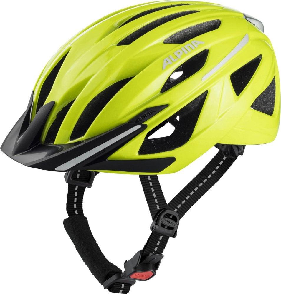 alpina fahrradhelm schwarz gelb Alpina Haga Urban Fahrradhelm – Mit LED-Rücklicht & Top-Komfort