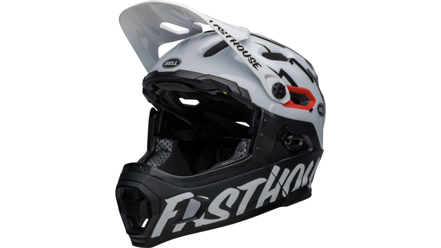 Bell SUPER DH Spherical - Liquid-Life #Wähle Deine Farbe_Matte/Gloss Black/White Fasthouse