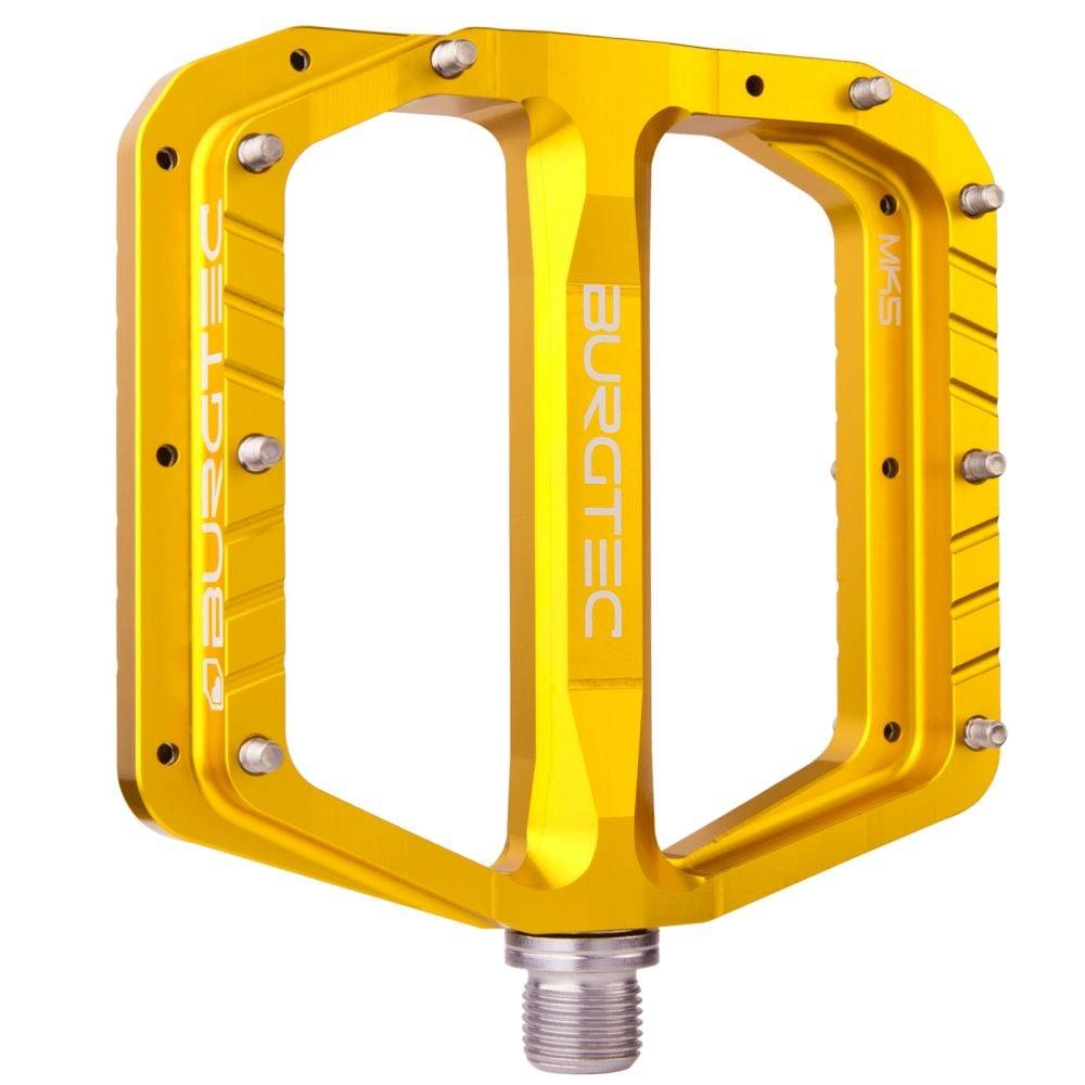 Burgtec Penthouse Flat Pedale MK5 Stahlachse - Liquid-Life #Wähle Deine Farbe_Gold