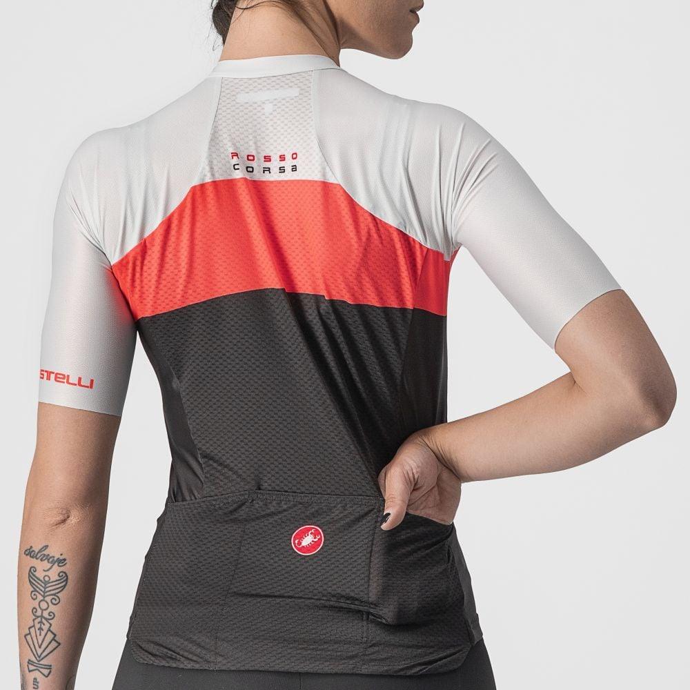 Castelli Aero Pro Damen Jersey - Liquid-Life #Wähle Deine Farbe_Light Black/Brilliant Pink