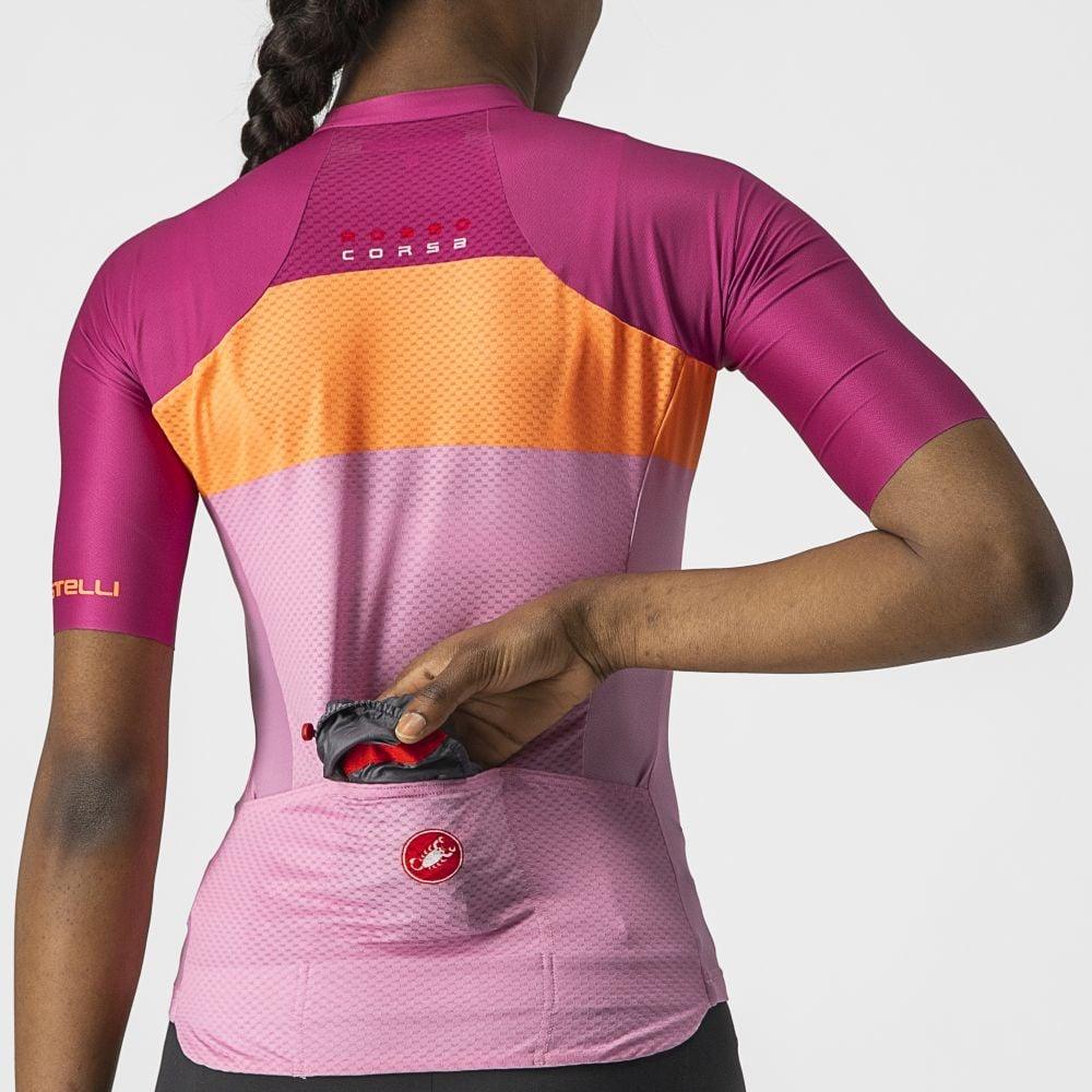 Castelli Aero Pro Damen Jersey - Liquid-Life #Wähle Deine Farbe_Pink/Coral Flash-Magenta