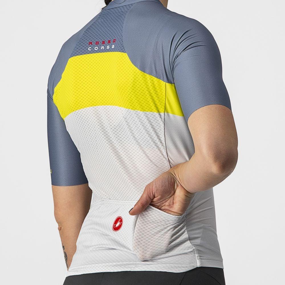 Castelli Aero Pro Damen Jersey - Liquid-Life #Wähle Deine Farbe_Silver Gray/Sulphur-Light Steel